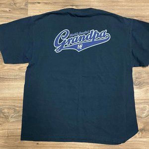 VINTAGE Big Dogs Shirt XL Navy Blue “Worlds Best Grandpa” Graphic Tee Mens XL